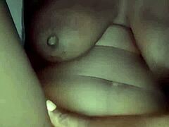 Hey, check out horny Olamay masturbating while she waits for pussy fucking.