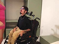 Francesca takes submission lessons from her disabled coach in this preview on Sheer.