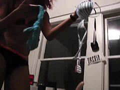 bella rossi and daisy ducati are hot lesbians fucking with sex toys in their pussies