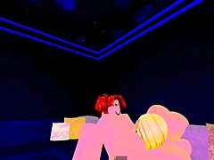 继母趁爸玩Roblox给继子吸大屌