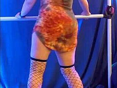 Hotwife Steffi hippie witch does pussy dance with dirty bits in lingerie!