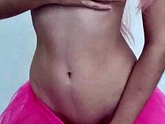 The sex fairy in costume teases with striptease and ass shaking