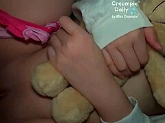 teen girl gets creampie in bedroom with big tits and shaved pussy