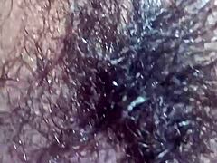 Exploring the intimate close-up of my aunt's mature vagina