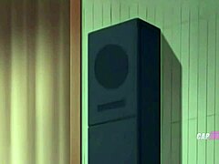 Busty teacher faces naughty destruction from her eager students in this anime scene.