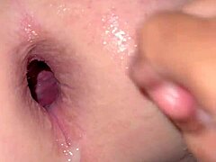 Amazing gaping asshole fisted wide and deep in homemade anal orgasm
