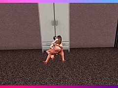 second life leo fucks vancy hard in hotel with cum on face