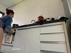 Latina Shows Off Big Ass in Tight Shorts