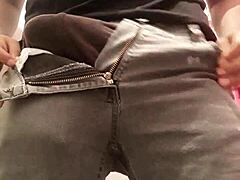 Thick Peruvian cock at 21 years old cums during intense masturbation session!