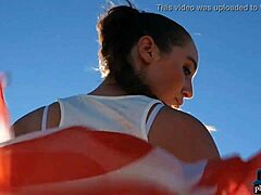 Hot Big Natural Tits Teen 18+ Brunette Willa Prescott Performs Outdoor Striptease