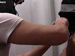 I uh preview this milf in nylon hood and pigtails gets balgagged throatfucked ringgagged with cum in mouth