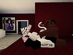 The intense rough sex session featured a massive BBC monster cock pounding relentlessly.