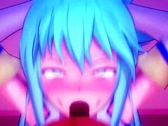 mmd mitsuboshil explores aquas glory hole anime scene