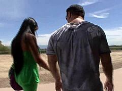 diamond kitty horny spanish teen with huge tits deepthroats and rides monster cock in cowgirl