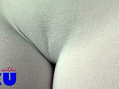 Wow, She Reveals Herself In See-Through Clothes With Buttplug Inserted!