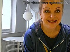 Horny Jenny checks out a sleek modern apartment for rent