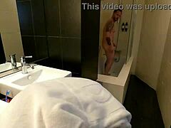 Marina Gold gets real orgasms in reverse pov with shower anal gaping and sloppy gagging face fuck 😈