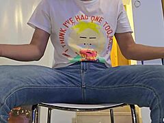 I discover my stepbrother masturbating in bedroom and help him with blowjob, doggystyle fuck, cowgirl riding, and facial cumshot.