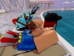 i figured i could sneak in naked time at the pool alone but then this guy appeared for trans anal fun