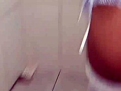 Why do I grab this tattooed amateur for interracial fun in the bathroom?