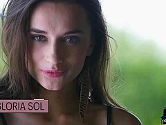 Perfect Milf Gloria Sol Outdoor Striptease and Show Off!