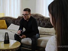 I remember my first gangbang as a student, with huge cocks dominating me in double penetration and rough face fucking.