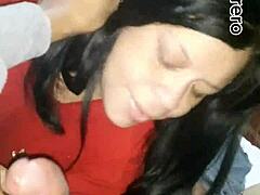 Pregnant Colombian milf boldly enters pornstar casting with intense interracial action