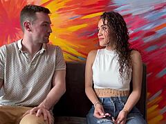 this professor barebacks his slutty student who's failing english, with amateur homemade interracial action featuring muscular bodybuilder and brunette latina ass shaking bareback