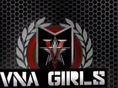 Alix Lovell leads a detailed lesbian workout session with sensual moves and close interactions