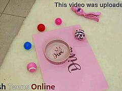 i feel so submissive eating cum from a bowl after deepthroat facial