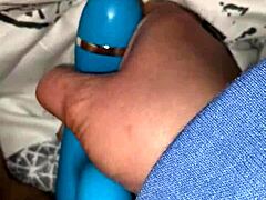 Milf fucks her little pussy with dolphin vibrator