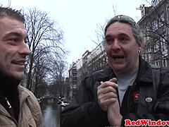 I'm getting doggystyled by this Dutch hooker until she sprays cum all over