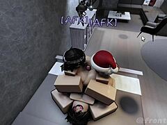 Two Horny Sluts from Game Demand Huge Cock Fucking in Group