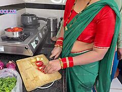 komal's devr sneaks into kitchen on second day after suhagrat for hardcore anal doggystyle fucking and pussy licking action