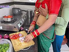 komal's devr sneaks into kitchen on second day after suhagrat for hardcore anal doggystyle fucking and pussy licking action