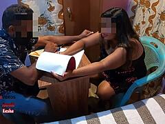 indian boss licks and fucks big tits secretary with big cock in office missionary sex