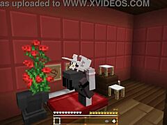 Cute Girl Engages In Lesbian Sex Within Minecraft Game, Exploring Passionate Encounters And Intimate Moments Together In Virtual World