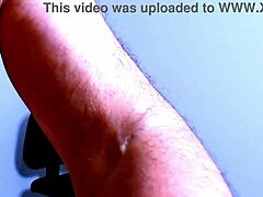 preview of hot agarabas and olpr fucking on a chair with anal creampie close up