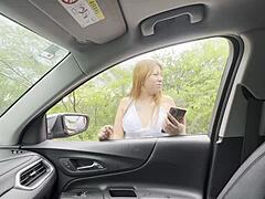 I pick up this big-ass stranger waiting for her taxi and things heat up fast