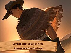 Boyfriend moans wildly while friend gifts him an intense, sexy orgasm.