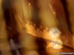 brunette indian teases with erotic striptease dance