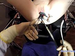 Dr Tampa takes on siccos with Zoe Lark in behind-the-scenes action featuring big tits brunette in gloves and handcuffs for humiliation.