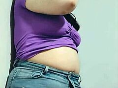 nicole teasing before stuffing her stomach