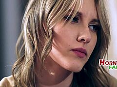 Step Moms Teach Forbidden Lessons To Caught Teen In Taboo Threesome Encounter.