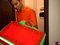 botanist-courier stumbled into porn shoot and joined wild sex foursome with bent over blowjobs 😏