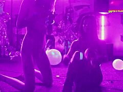 at the neon party, emo latina teens get wild with skinny bodies fucking hard, screaming from tight wet pussy orgasms