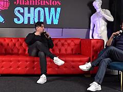 Colombian big ass gets fucked in public after porn show - Devil Khloee x Milanrodriguez, wanna see me ride that huge cock doggystyle?