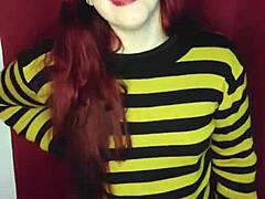 argentine stepsister gets hot from nudes and plugs ass in roleplay domination