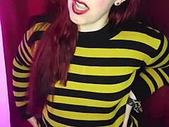 argentine stepsister gets hot from nudes and plugs ass in roleplay domination