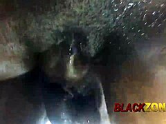 in a casual bedroom casting, the cute ebony babe with natural small tits gets help from her stepmom rubbing soap on her back.